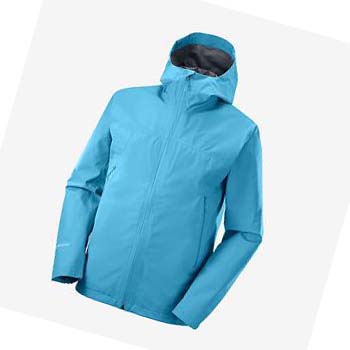 Salomon OUTLINE GORE-TEX WATERPROOF 2.5 LAYERS Kabát Férfi Kék | HU 2342LIS